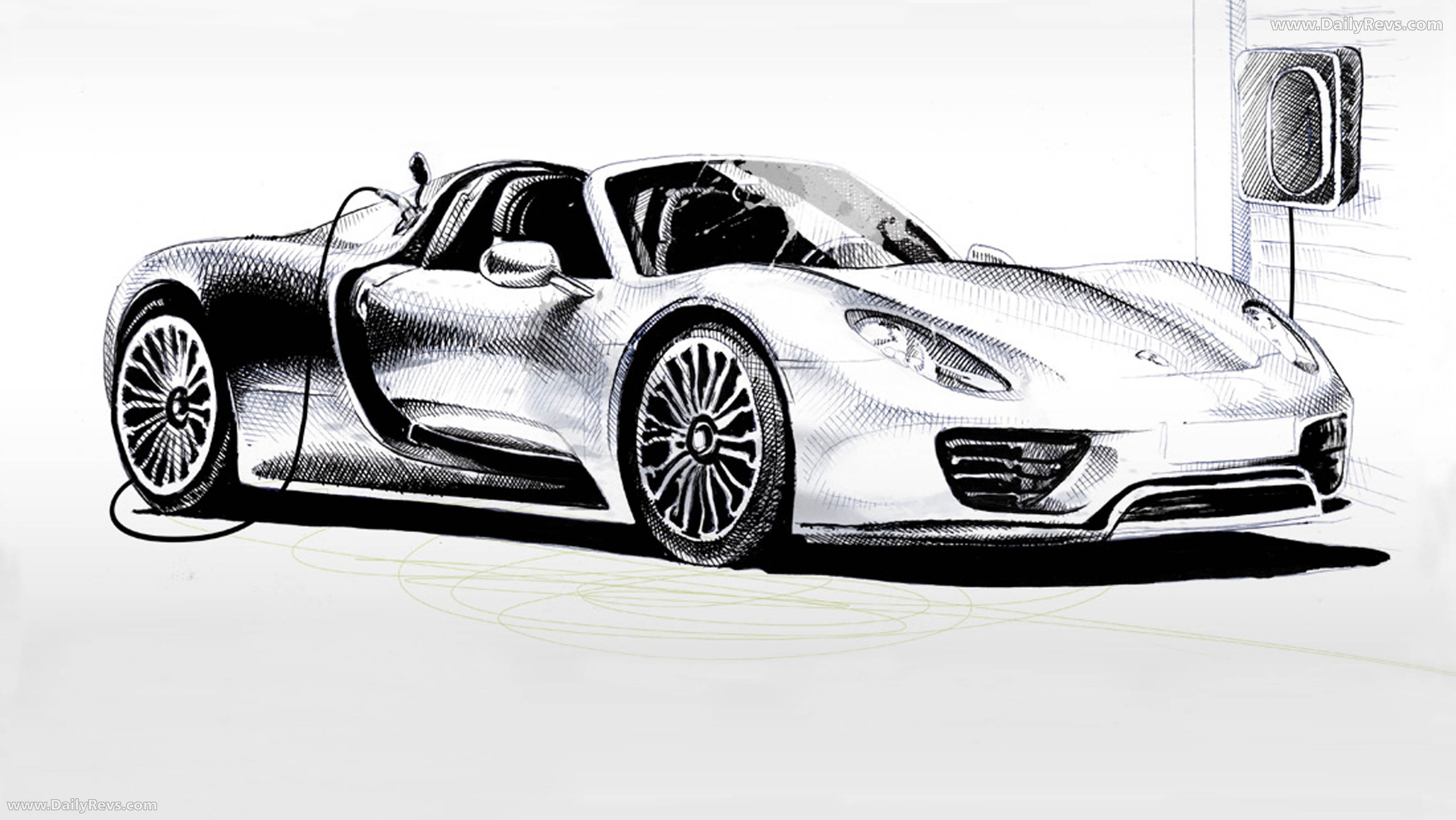 2015 Porsche 918 Spyder Sketches
