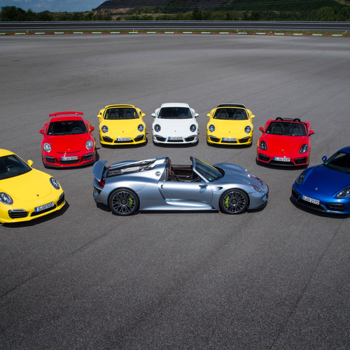 2015 Porsche 918 Spyder Top View
