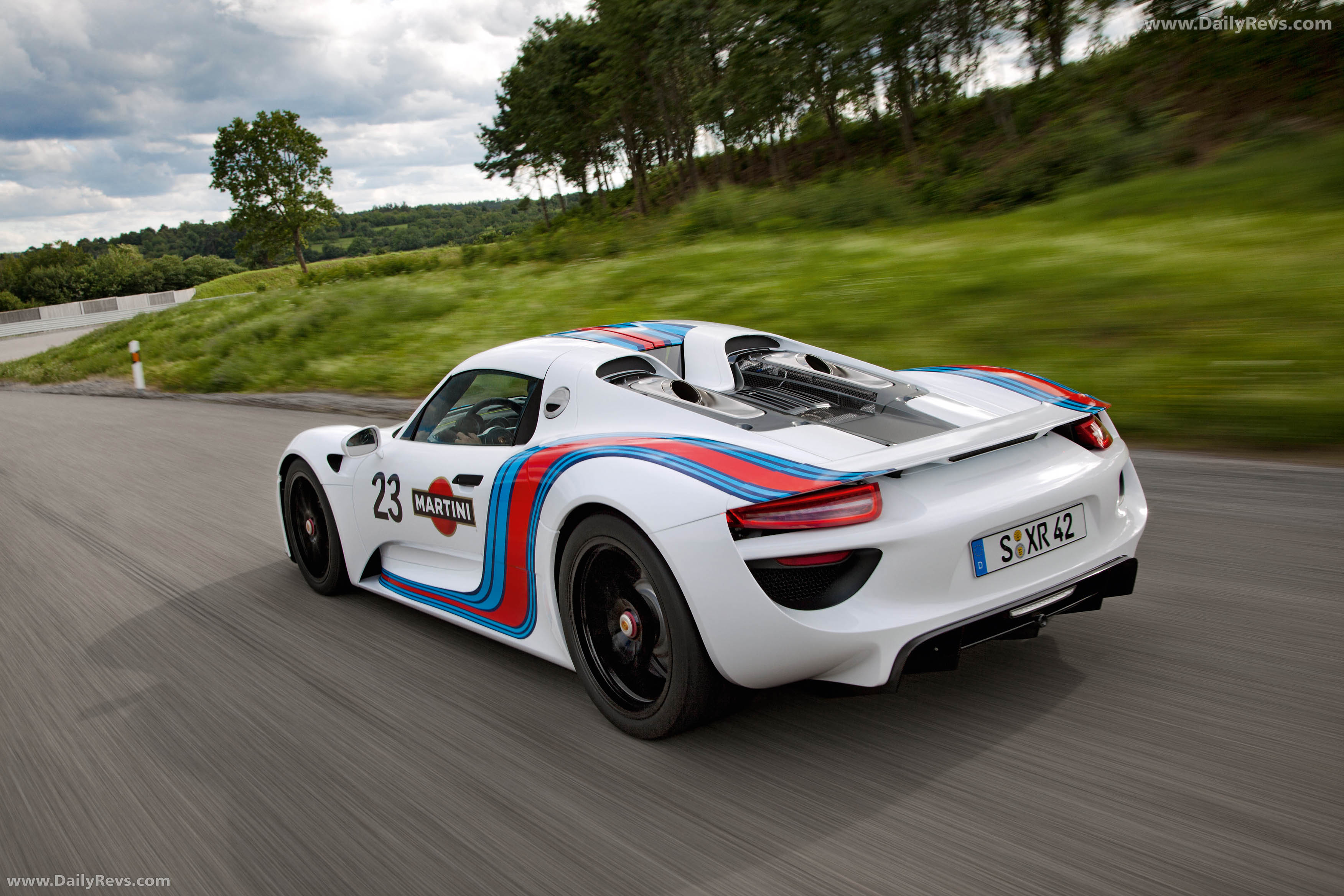 2012 Porsche 918 Spyder Prototype Rear View