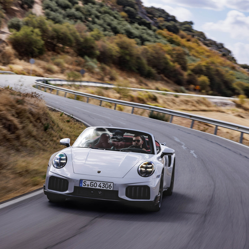 Image of 911 Turbo S Cabriolet 992 ll Ice Grey
