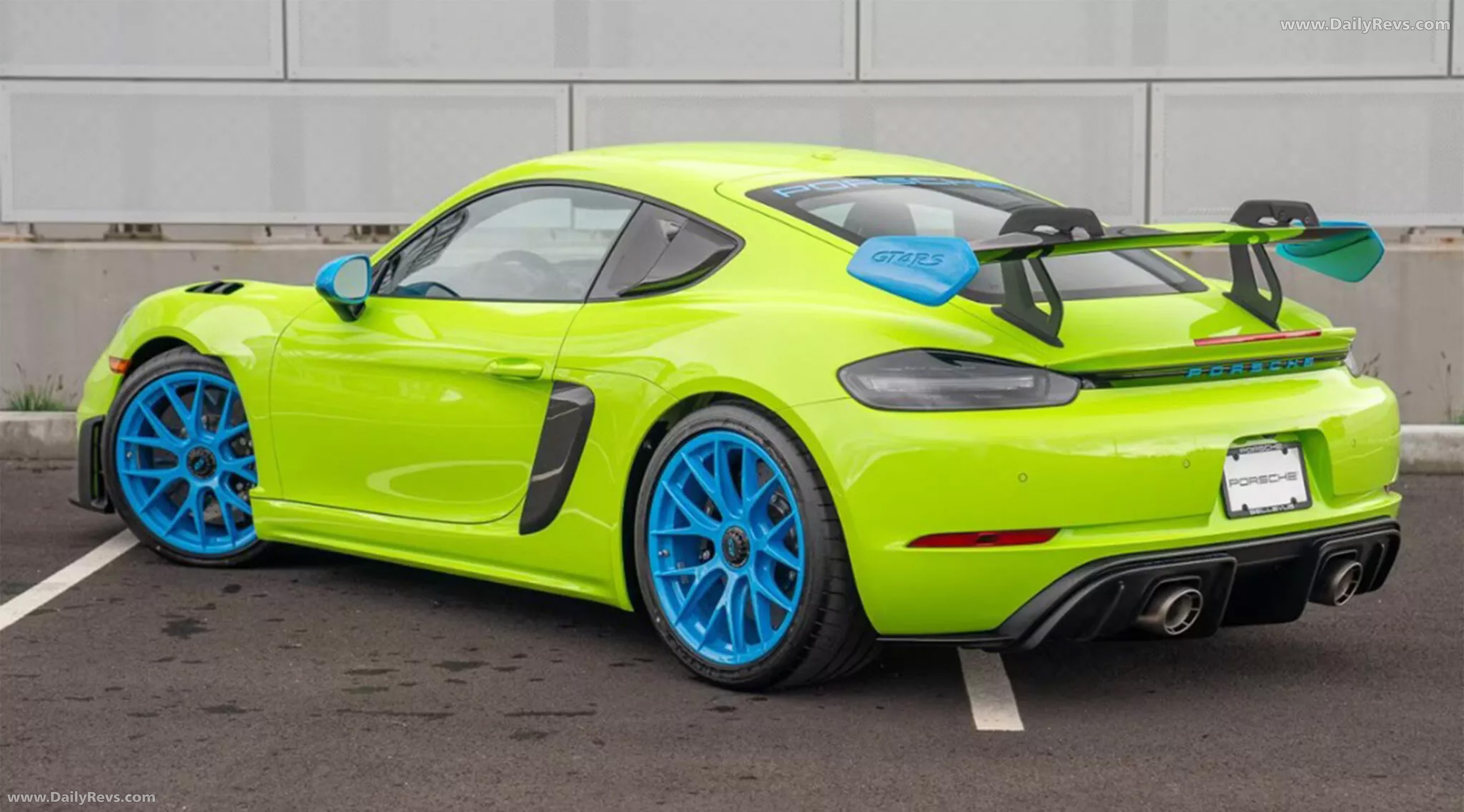 2025 Porsche 718 Cayman GT4 RS Sonderwunsch Rear View