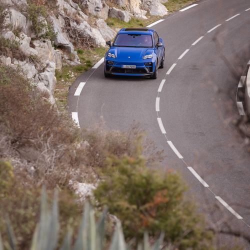 2026 Porsche Macan GTS H2 Gentian Blue Top View