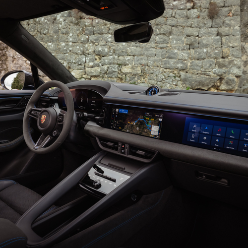 2026 Porsche Macan GTS H2 Gentian Blue Interior