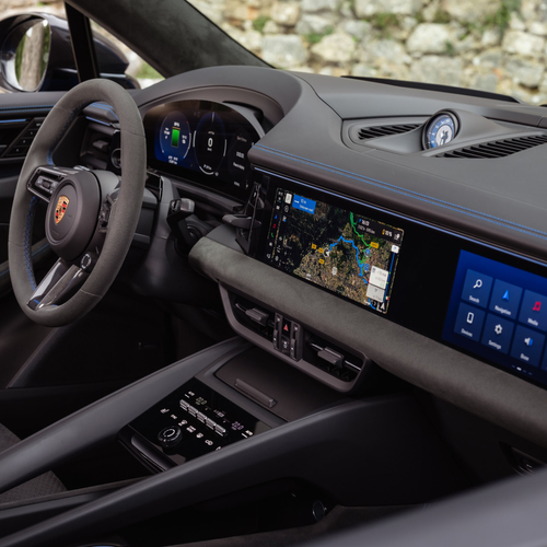 2026 Porsche Macan GTS H2 Gentian Blue Interior