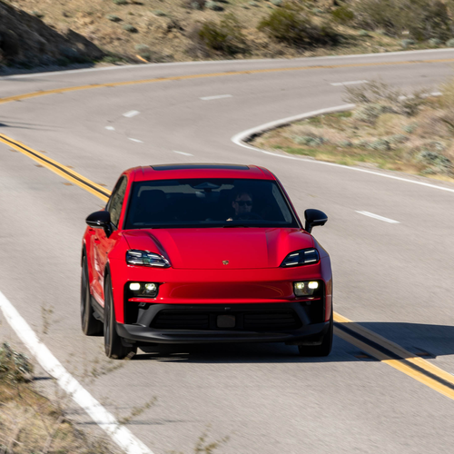 2026 Porsche Macan GTS H2 Carmine Red Top View