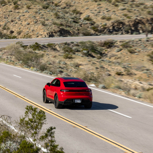 2026 Porsche Macan GTS H2 Carmine Red Top View