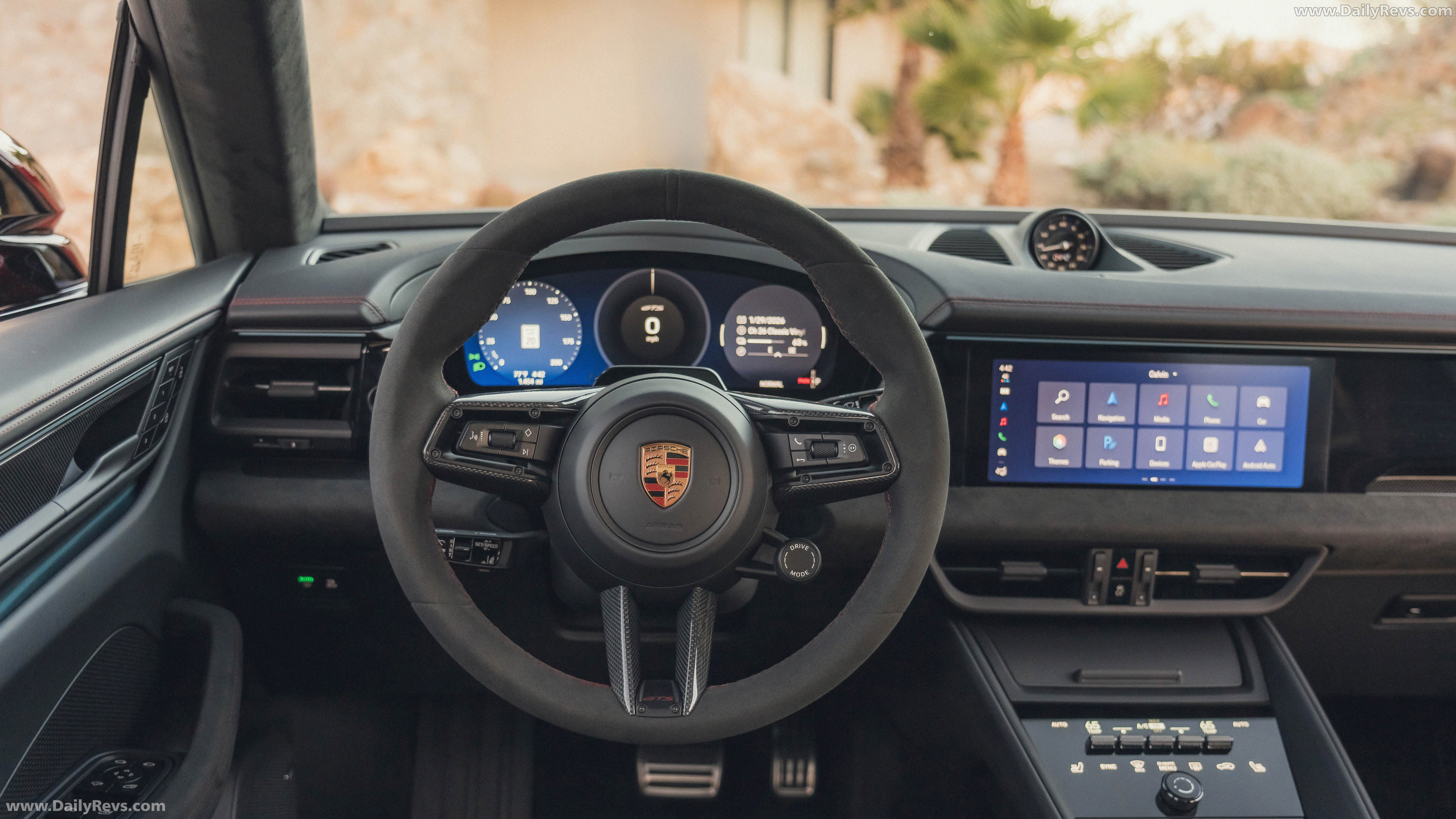 2026 Porsche Macan GTS H2 Carmine Red Interior