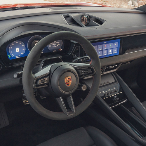 2026 Porsche Macan GTS H2 Carmine Red Interior