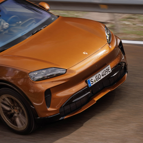 2027 Porsche Cayenne Electric E4 Madeira Gold Exterior