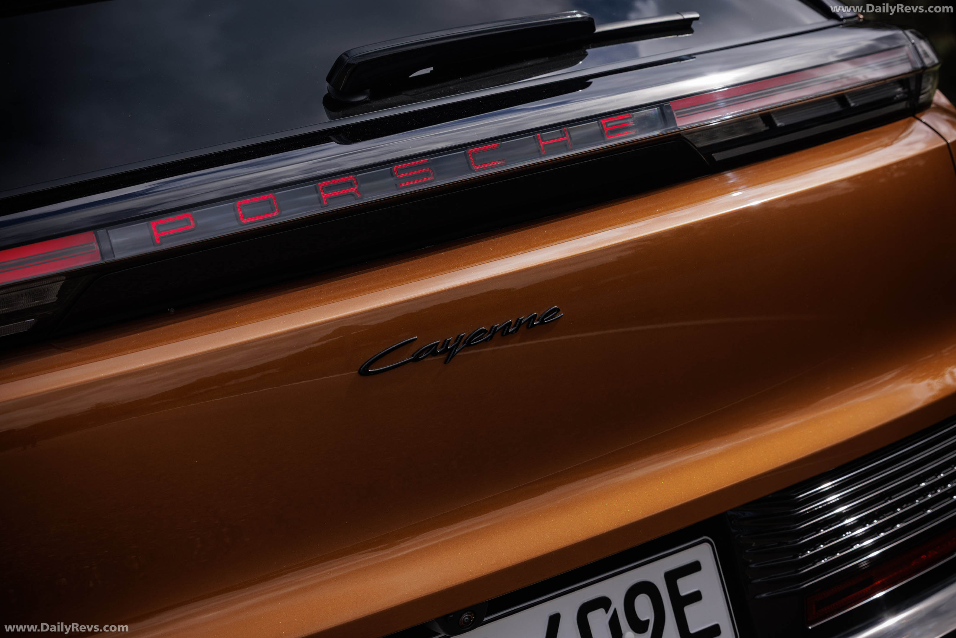 2027 Porsche Cayenne Electric E4 Madeira Gold Exterior