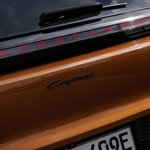 2027 Porsche Cayenne Electric E4 Madeira Gold Exterior
