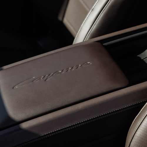 2027 Porsche Cayenne Electric E4 Madeira Gold Interior
