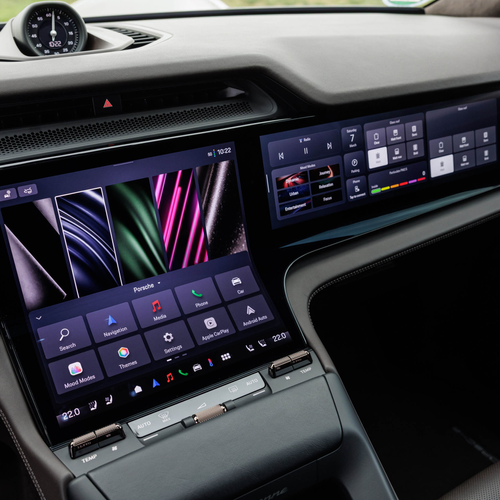 2027 Porsche Cayenne Electric E4 Madeira Gold Interior