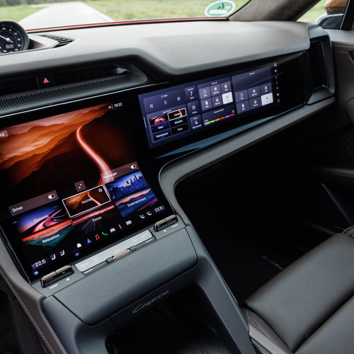 2027 Porsche Cayenne Electric E4 Madeira Gold Interior