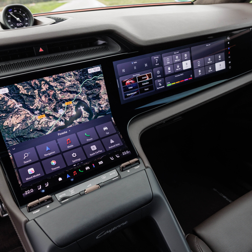 2027 Porsche Cayenne Electric E4 Madeira Gold Interior