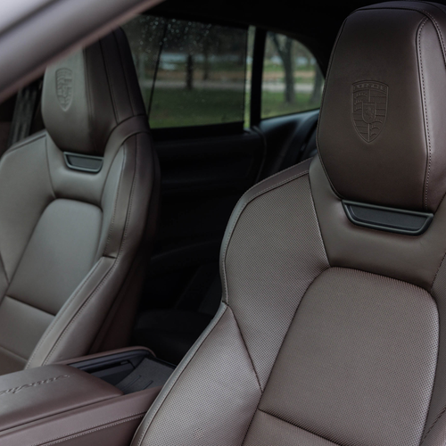 2027 Porsche Cayenne Electric E4 Madeira Gold Interior