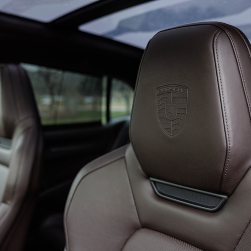 2027 Porsche Cayenne Electric E4 Madeira Gold Interior