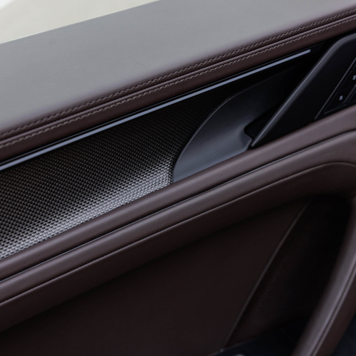 2027 Porsche Cayenne Electric E4 Madeira Gold Interior