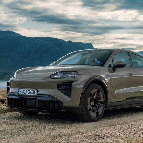 2027 Porsche Cayenne Turbo Coupe Electric Front View