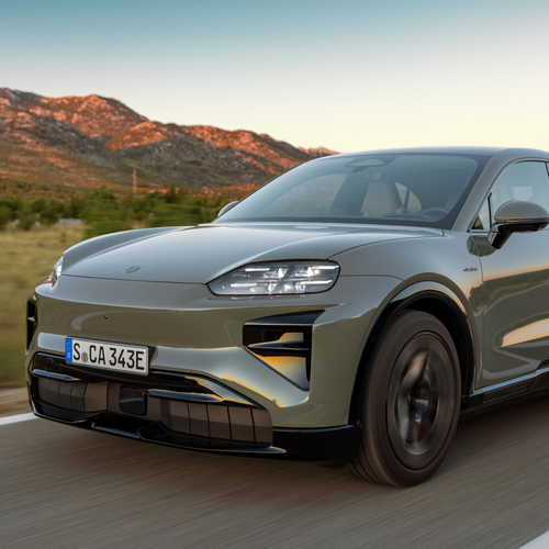 2027 Porsche Cayenne Turbo Coupe Electric Front View