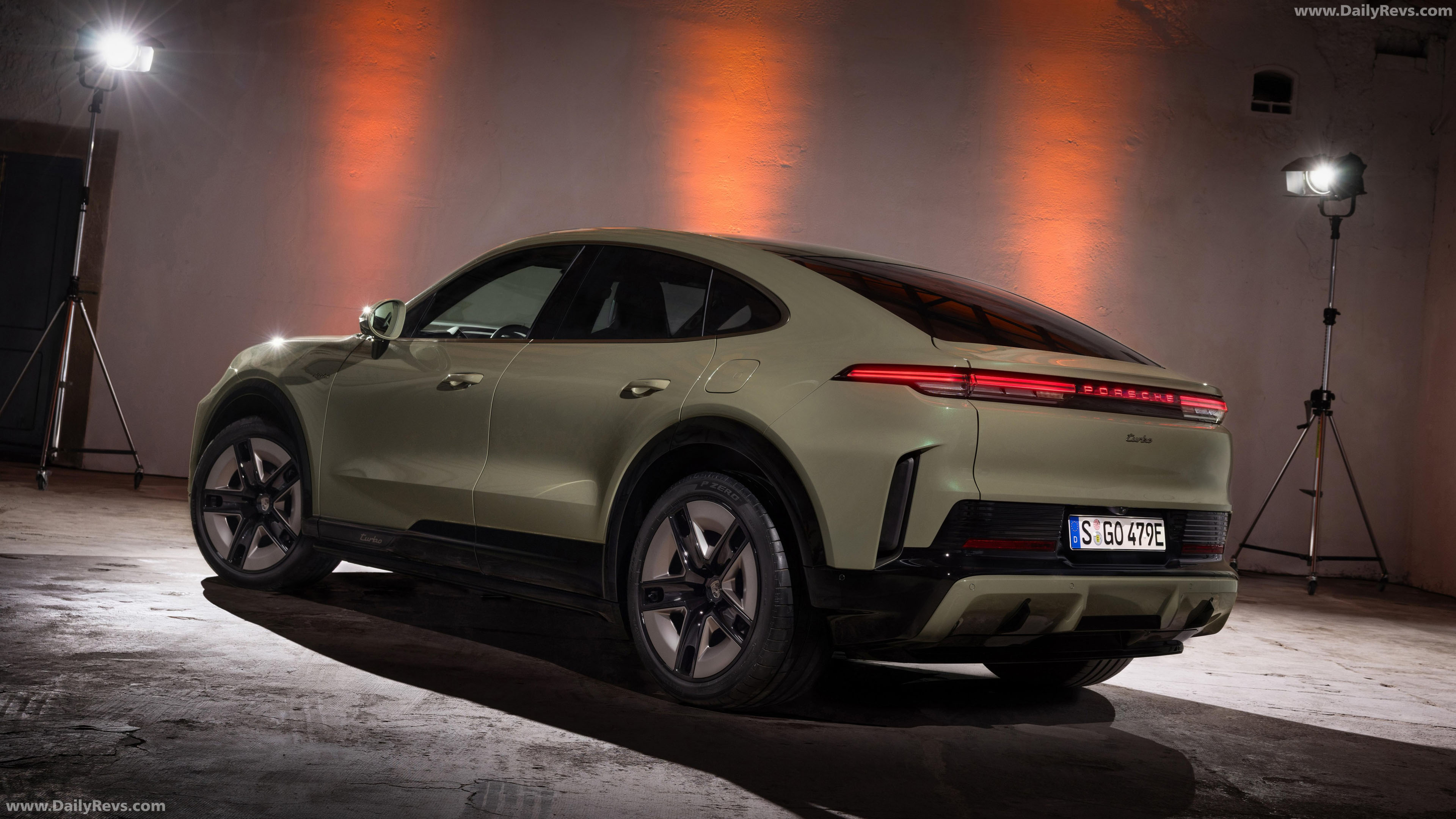 2027 Porsche Cayenne Turbo Coupe Electric Rear View