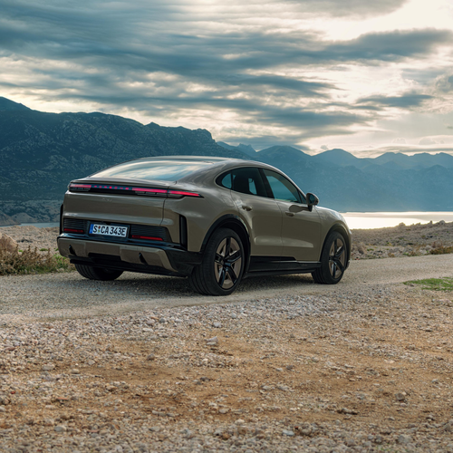 2027 Porsche Cayenne Turbo Coupe Electric Rear View
