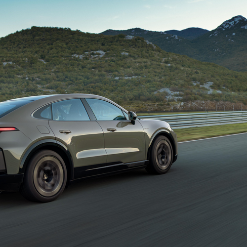 2027 Porsche Cayenne Turbo Coupe Electric Rear View
