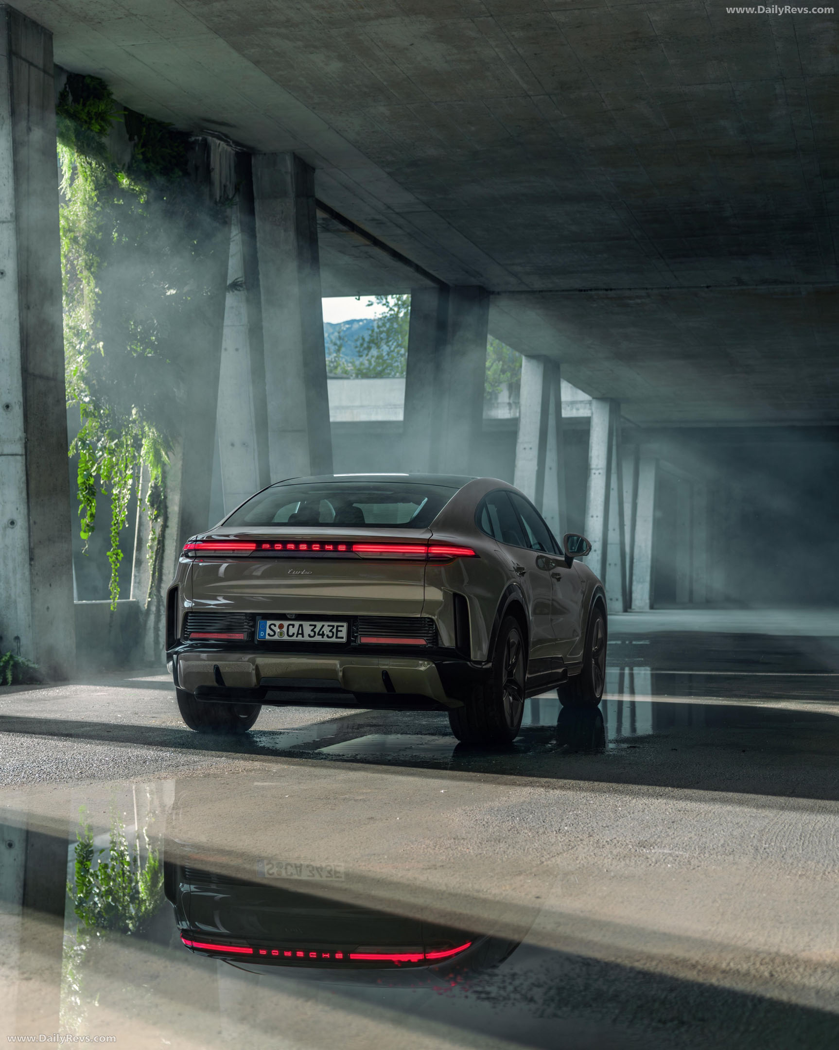 2027 Porsche Cayenne Turbo Coupe Electric Rear View