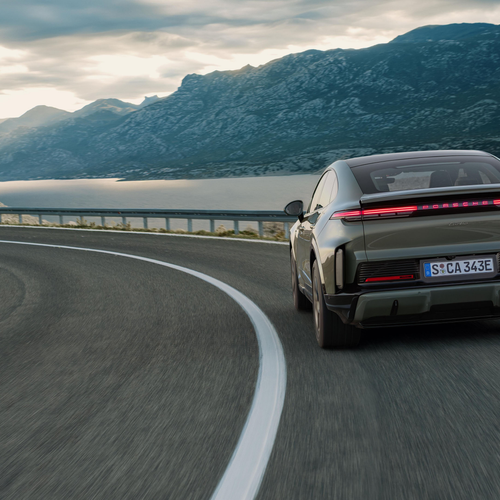 2027 Porsche Cayenne Turbo Coupe Electric Rear View