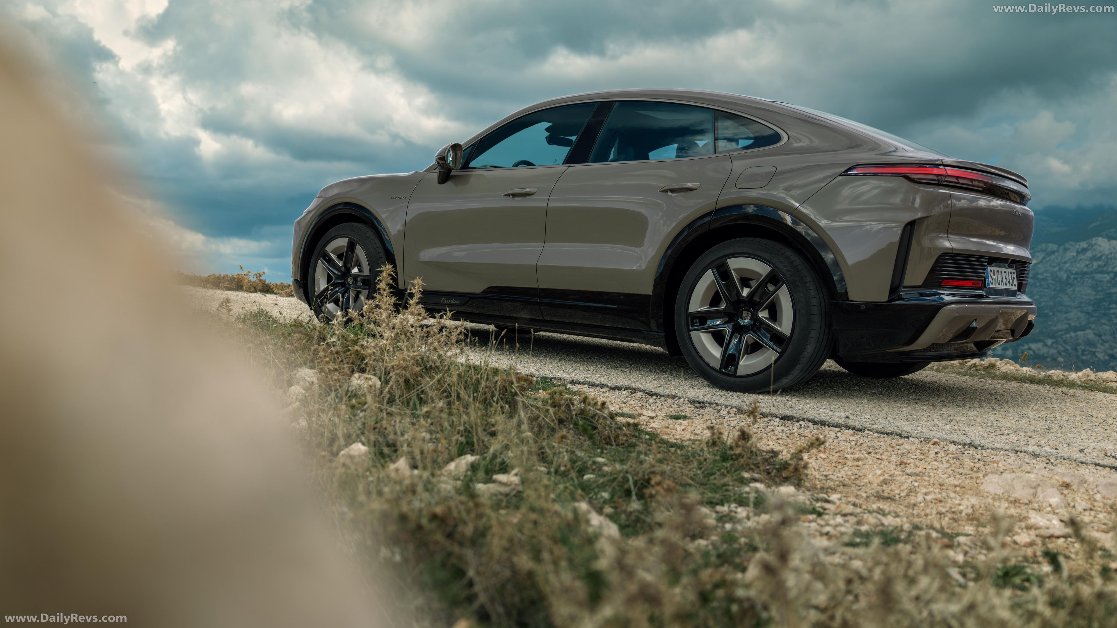 2027 Porsche Cayenne Turbo Coupe Electric Rear View