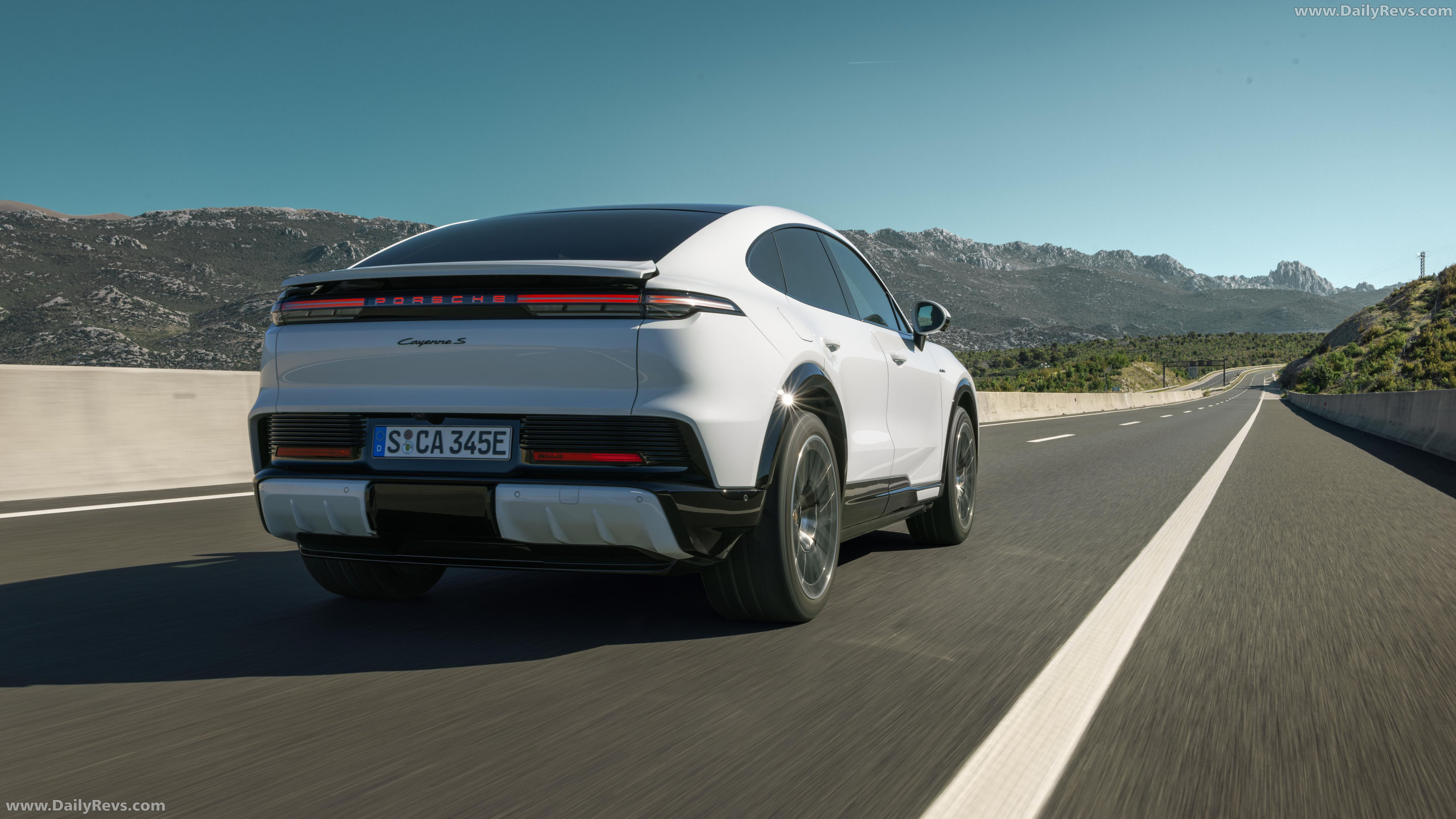 2027 Porsche Cayenne S Coupe Electric Rear View