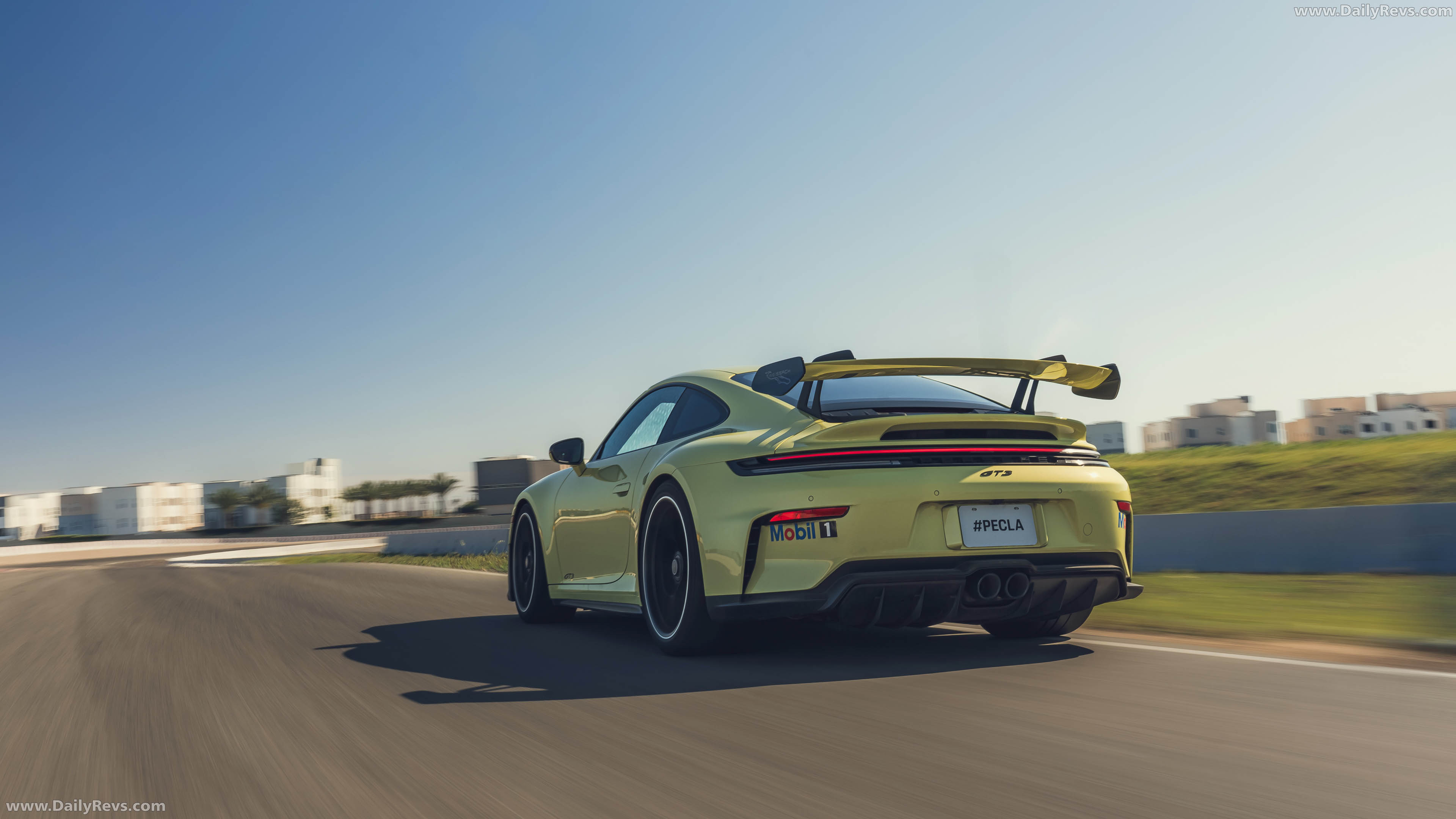 2025 Porsche 911 GT3 Weissach Package 992 ll Cartagena Yellow Rear View