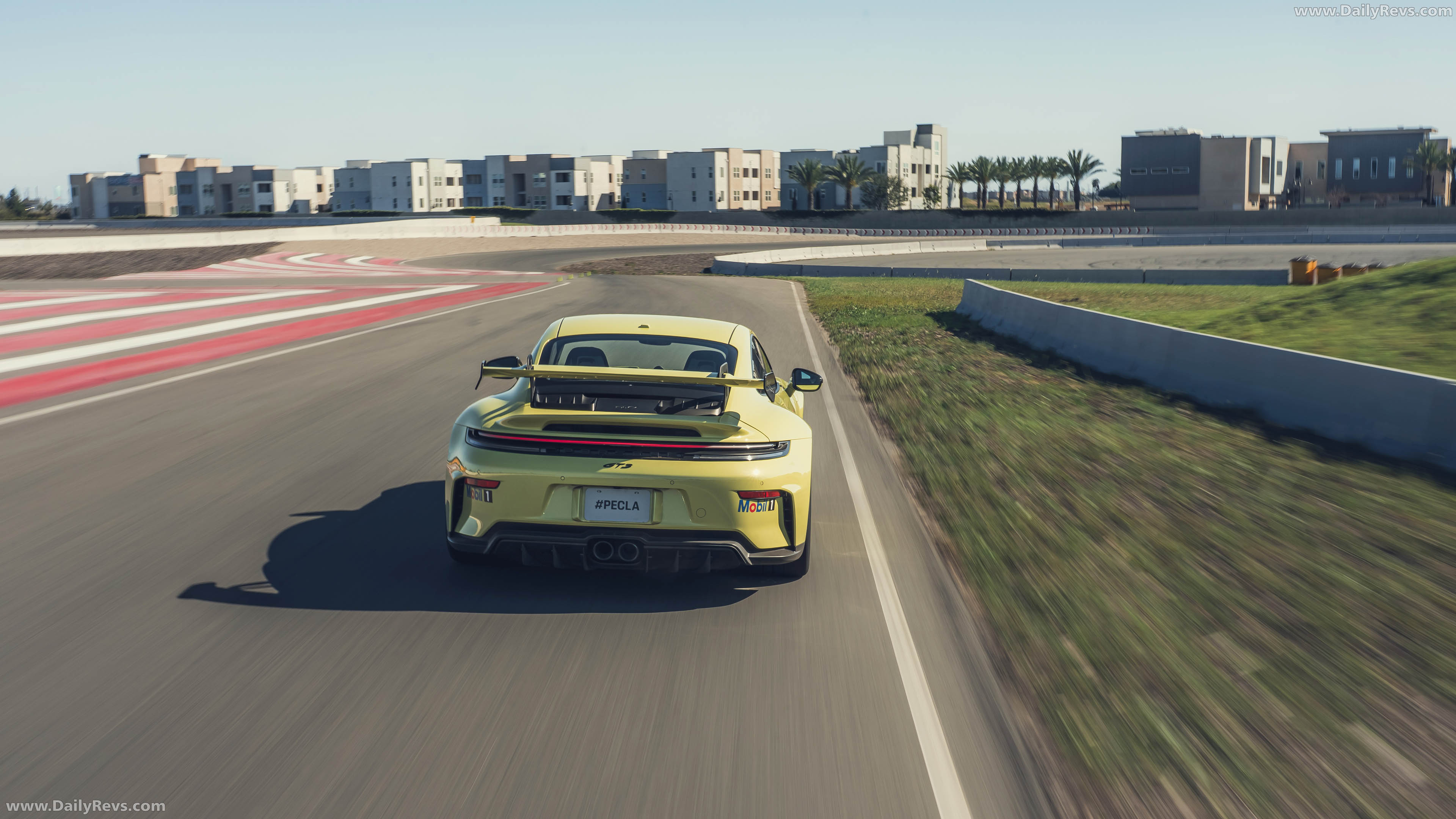 2025 Porsche 911 GT3 Weissach Package 992 ll Cartagena Yellow Rear View
