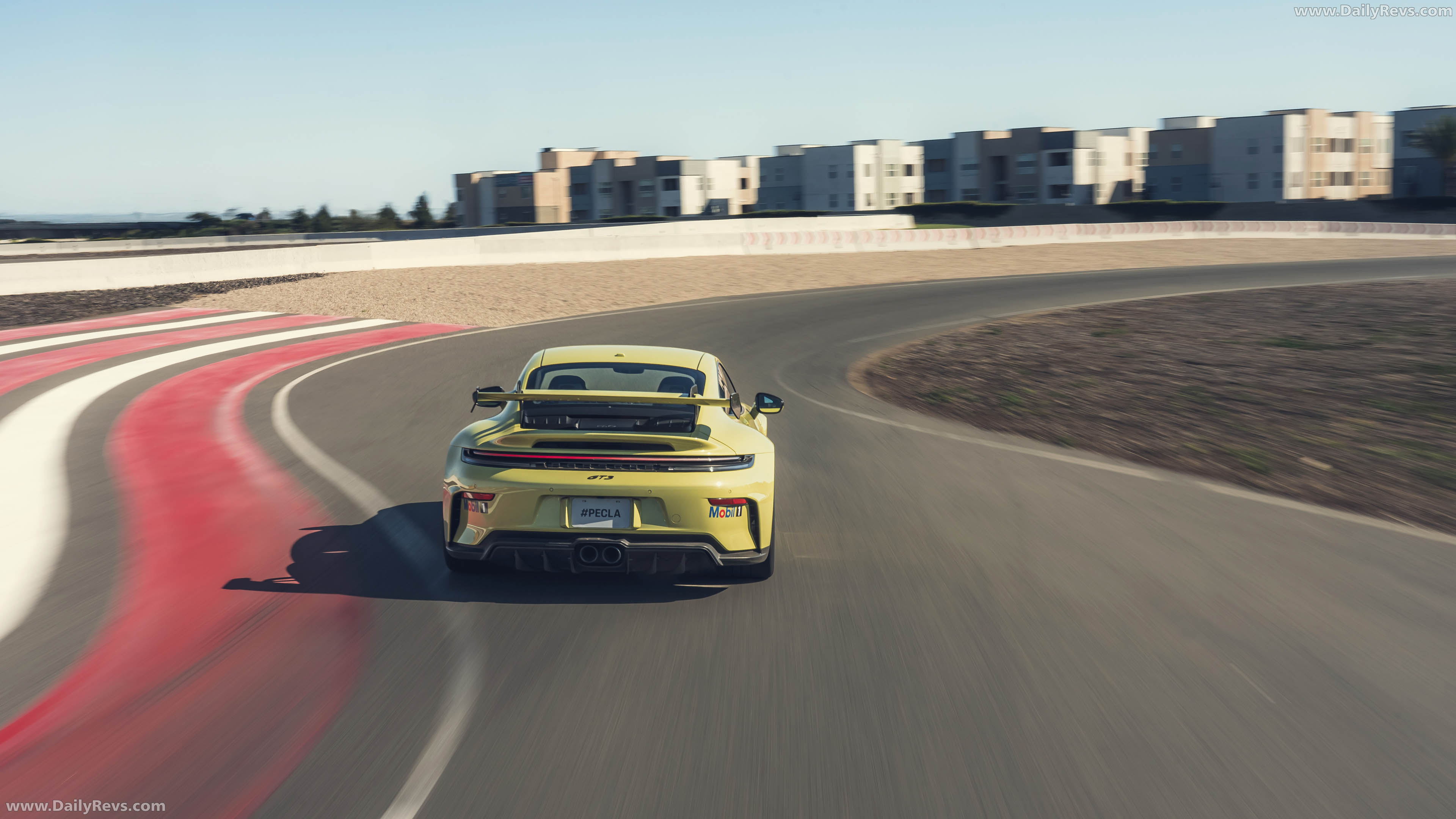2025 Porsche 911 GT3 Weissach Package 992 ll Cartagena Yellow Rear View