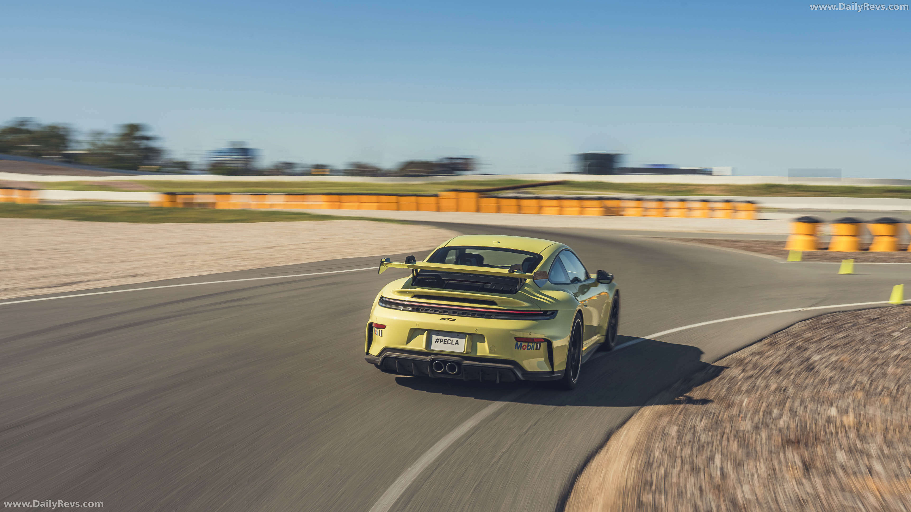 2025 Porsche 911 GT3 Weissach Package 992 ll Cartagena Yellow Rear View