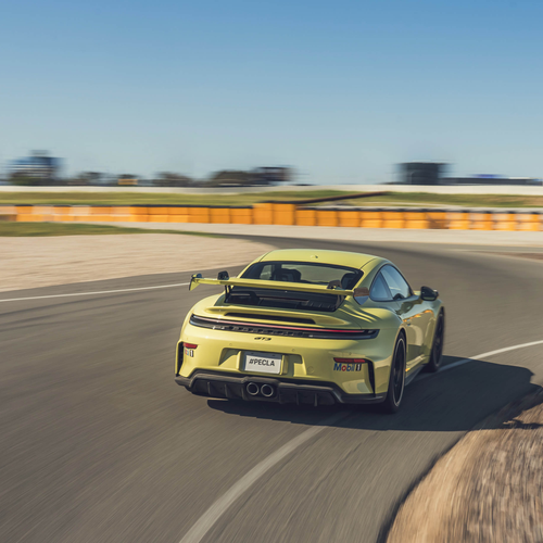 2025 Porsche 911 GT3 Weissach Package 992 ll Cartagena Yellow Rear View