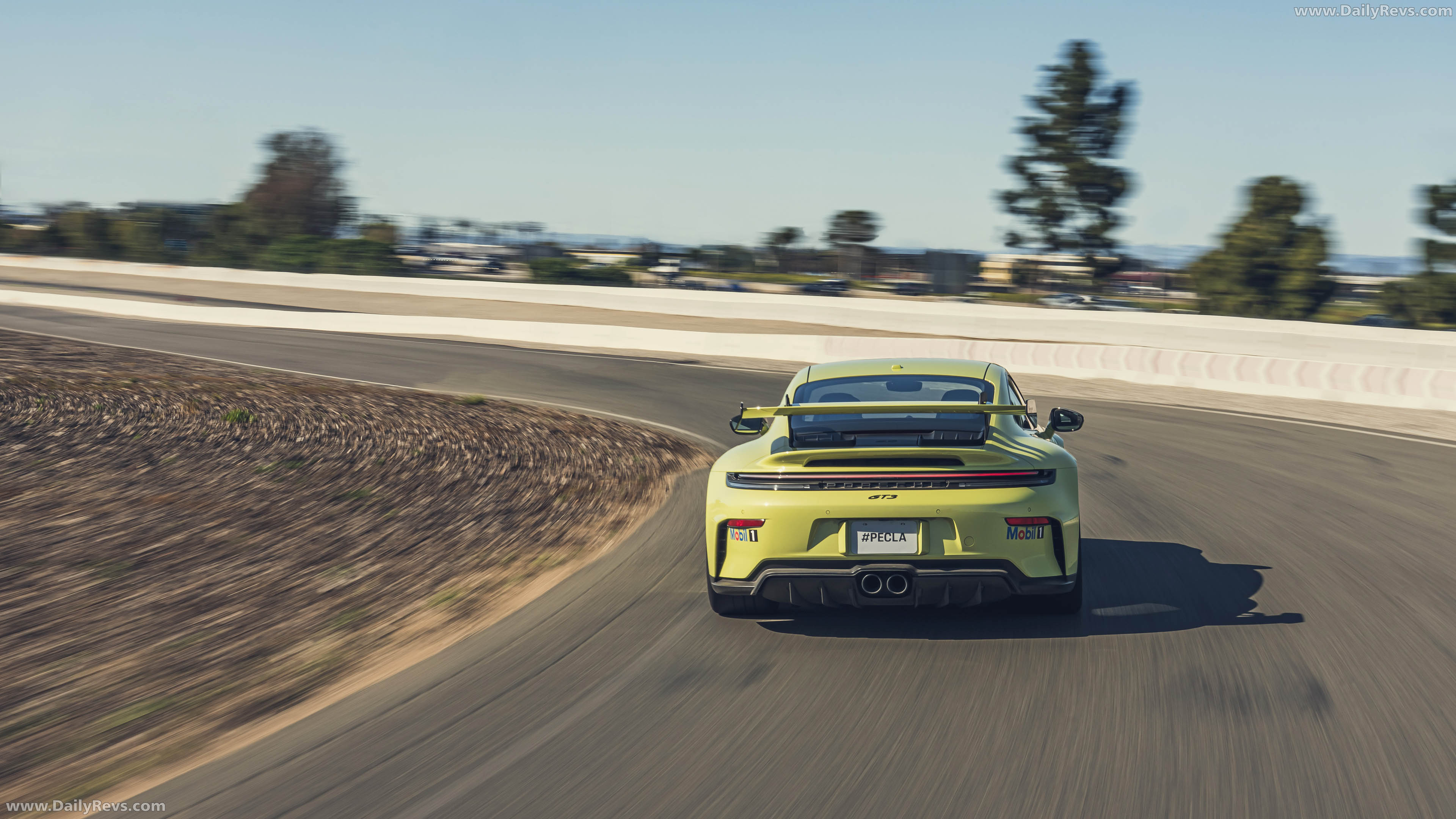 2025 Porsche 911 GT3 Weissach Package 992 ll Cartagena Yellow Rear View
