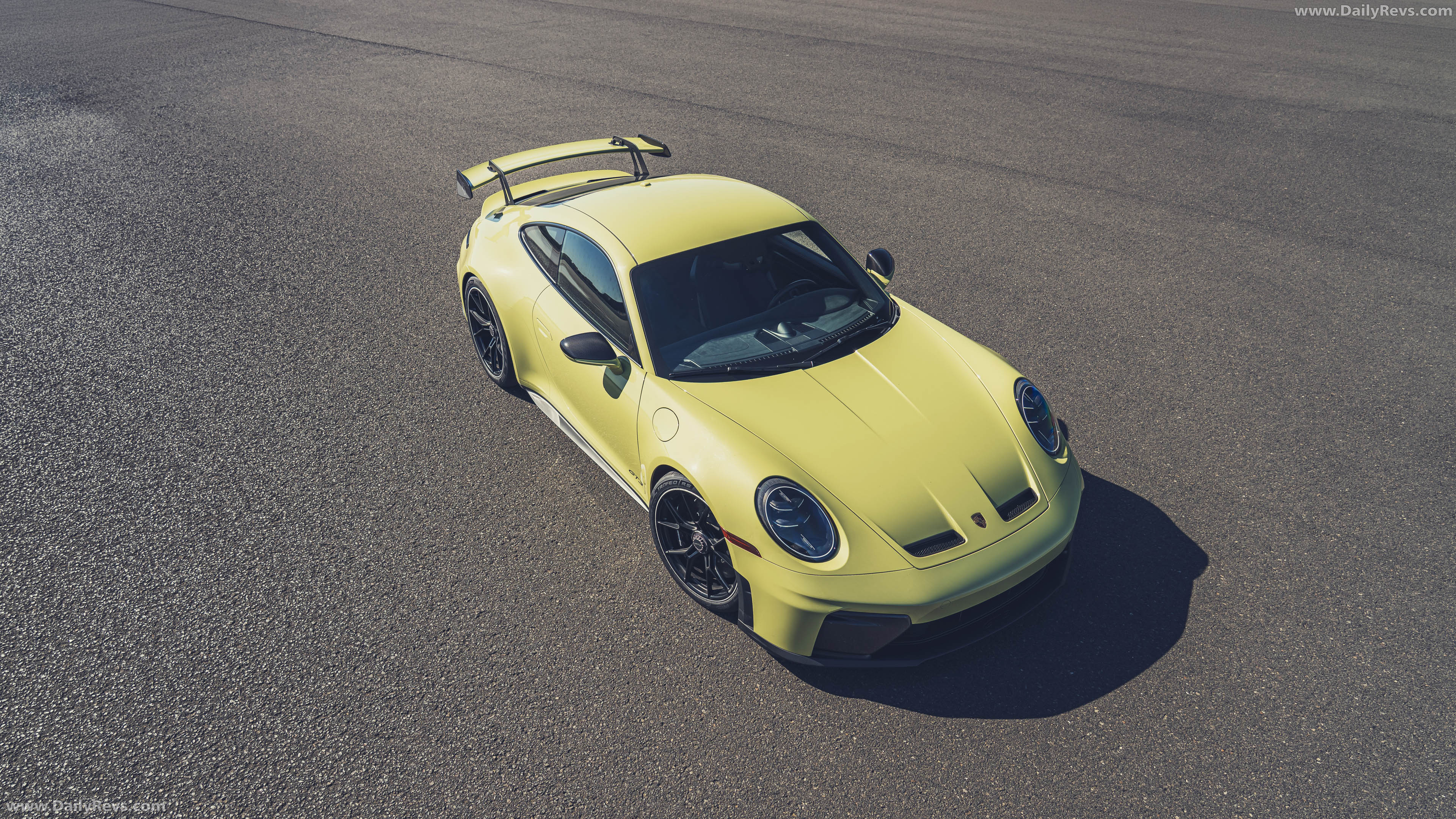 2025 Porsche 911 GT3 Weissach Package 992 ll Cartagena Yellow Top View