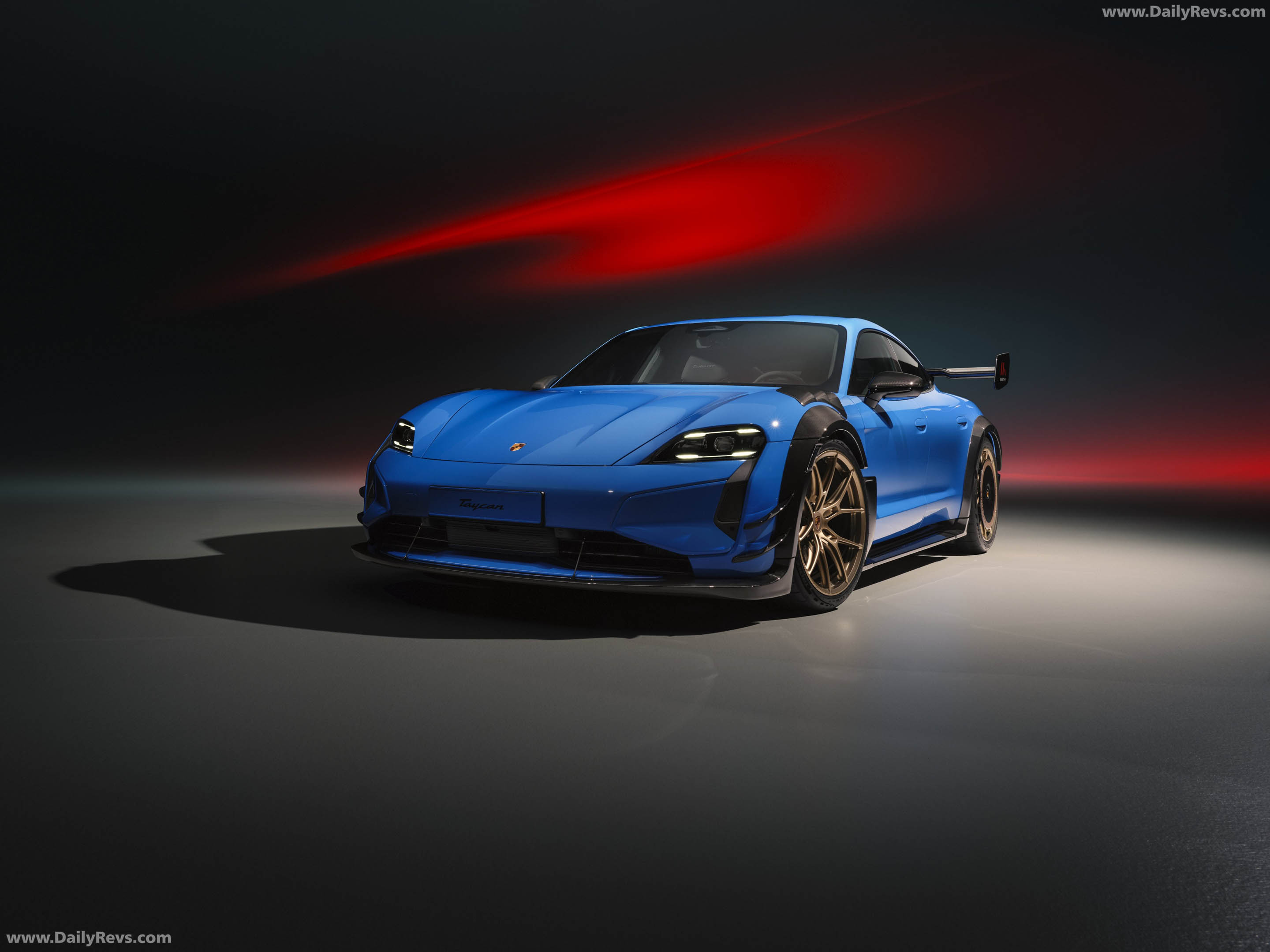 2027 Porsche Taycan Turbo GT with Manthey Kit J1 II Front View