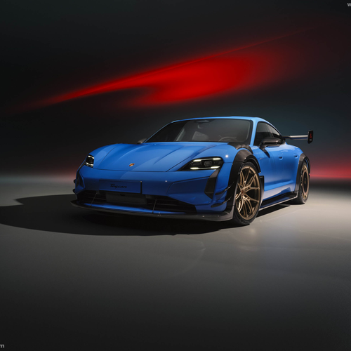 2027 Porsche Taycan Turbo GT with Manthey Kit J1 II Front View