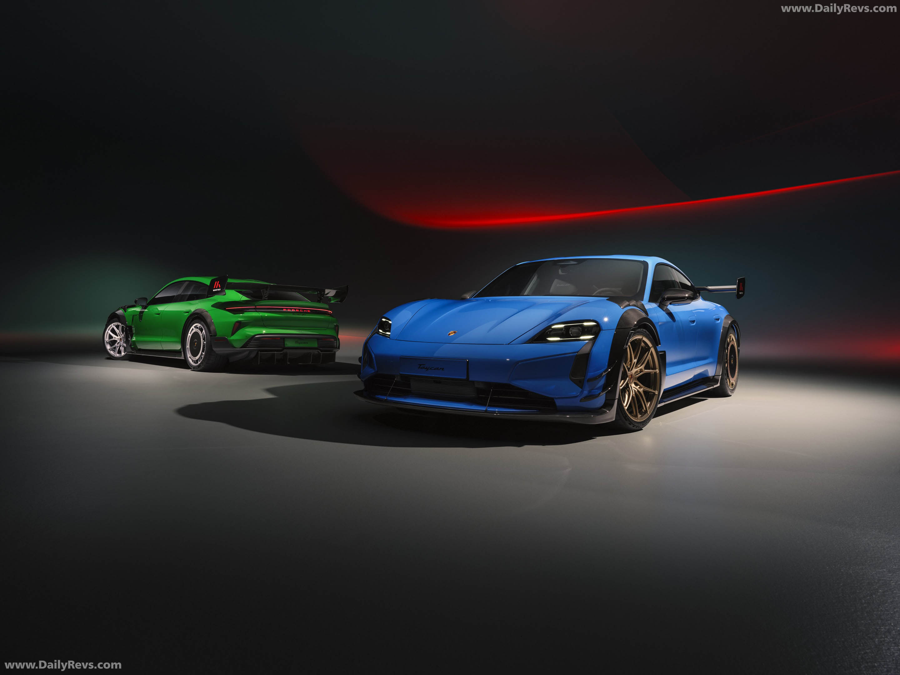 2027 Porsche Taycan Turbo GT with Manthey Kit J1 II Front View