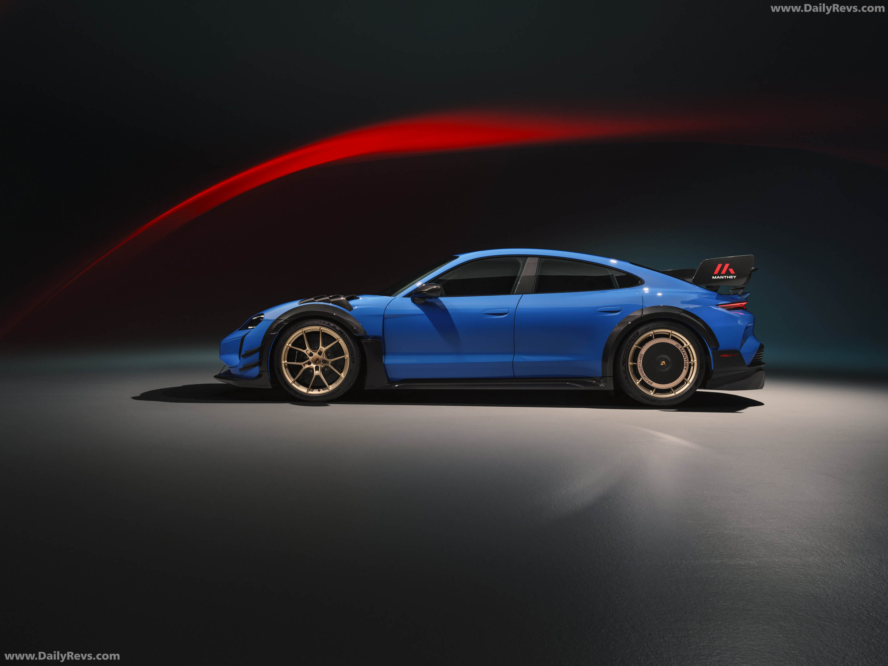 2027 Porsche Taycan Turbo GT with Manthey Kit J1 II Side View