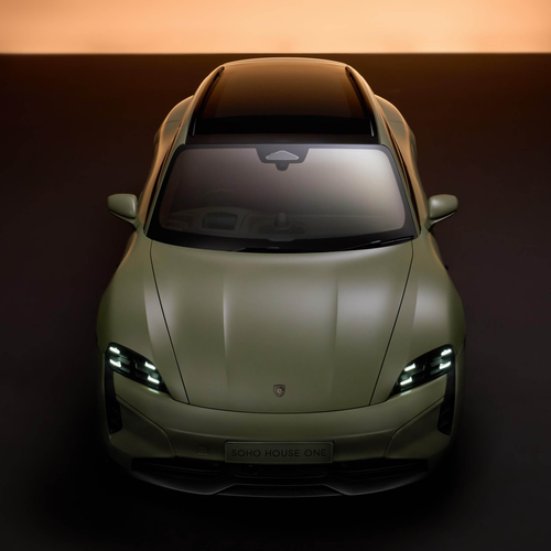 2026 Porsche Taycan Turbo S Soho House One Top View