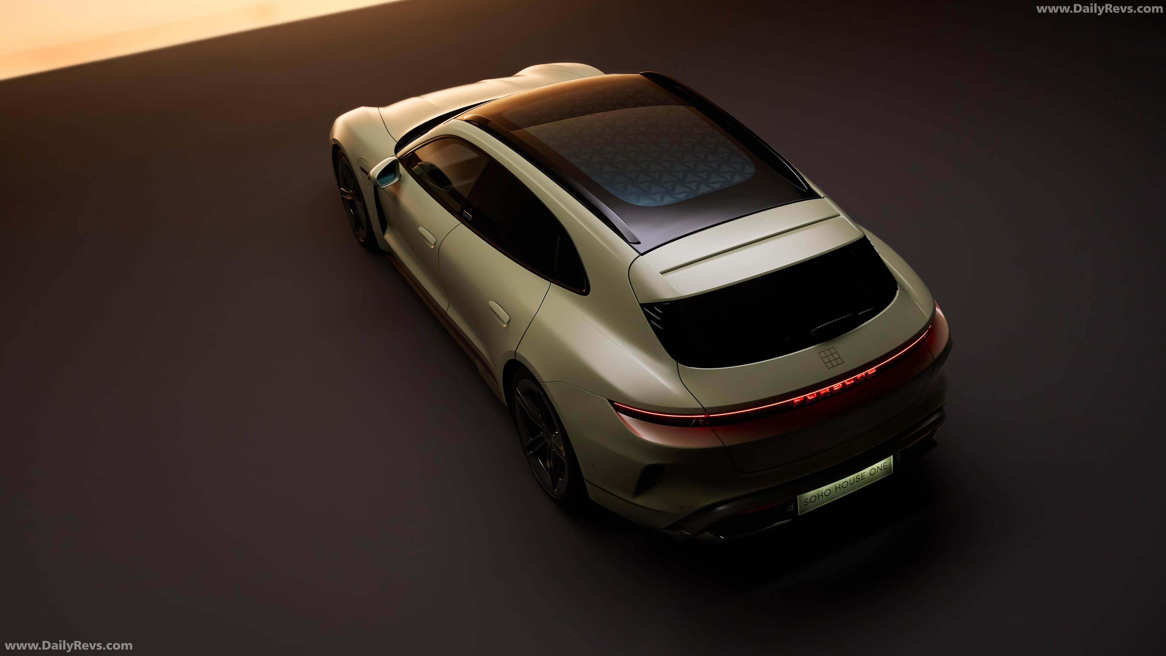 2026 Porsche Taycan Turbo S Soho House One Top View