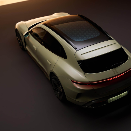 2026 Porsche Taycan Turbo S Soho House One Top View