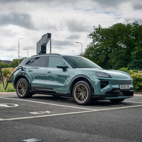 2027 Porsche Cayenne Turbo Electric E4 UK Version Front View