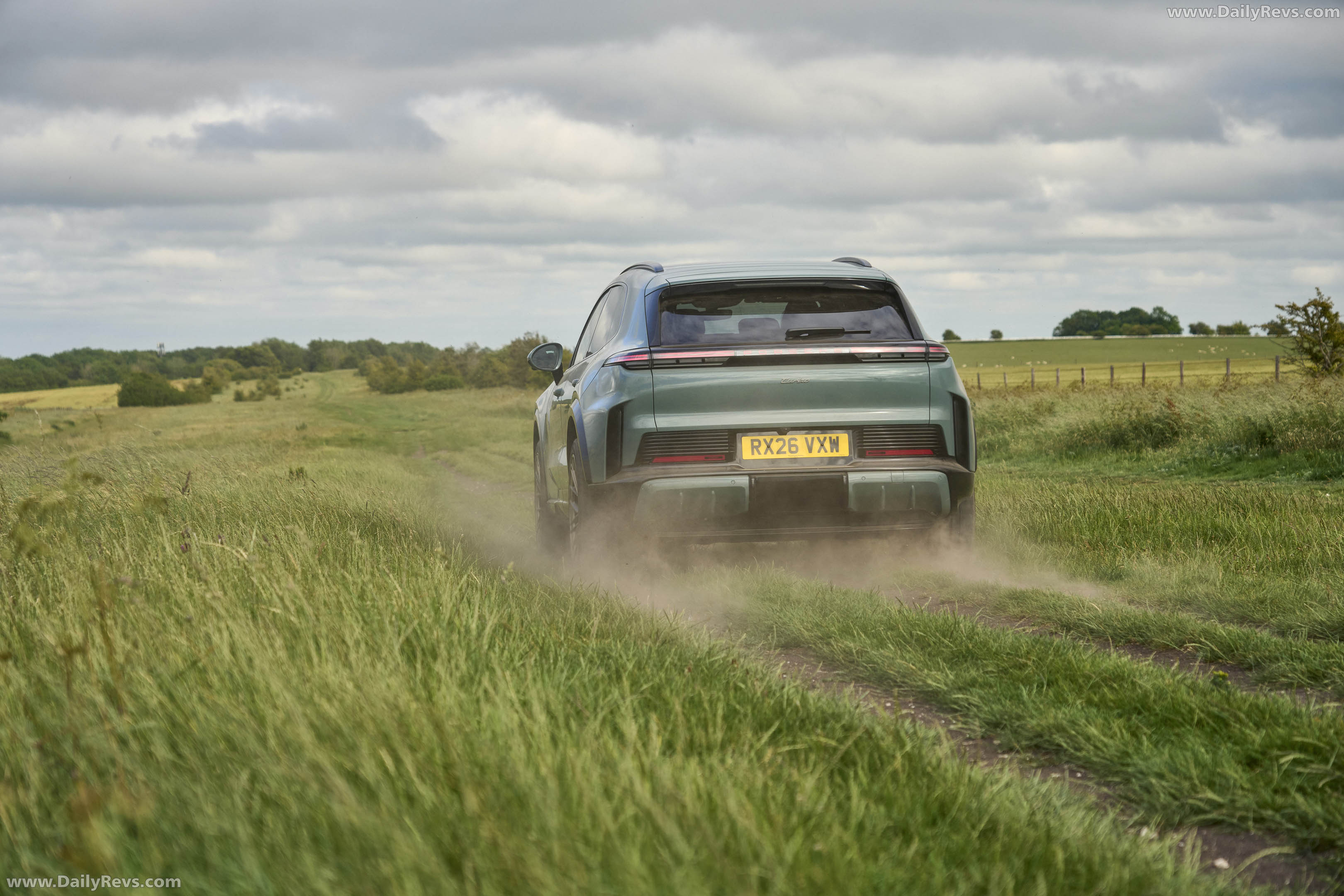 2027 Porsche Cayenne Turbo Electric E4 UK Version Rear View