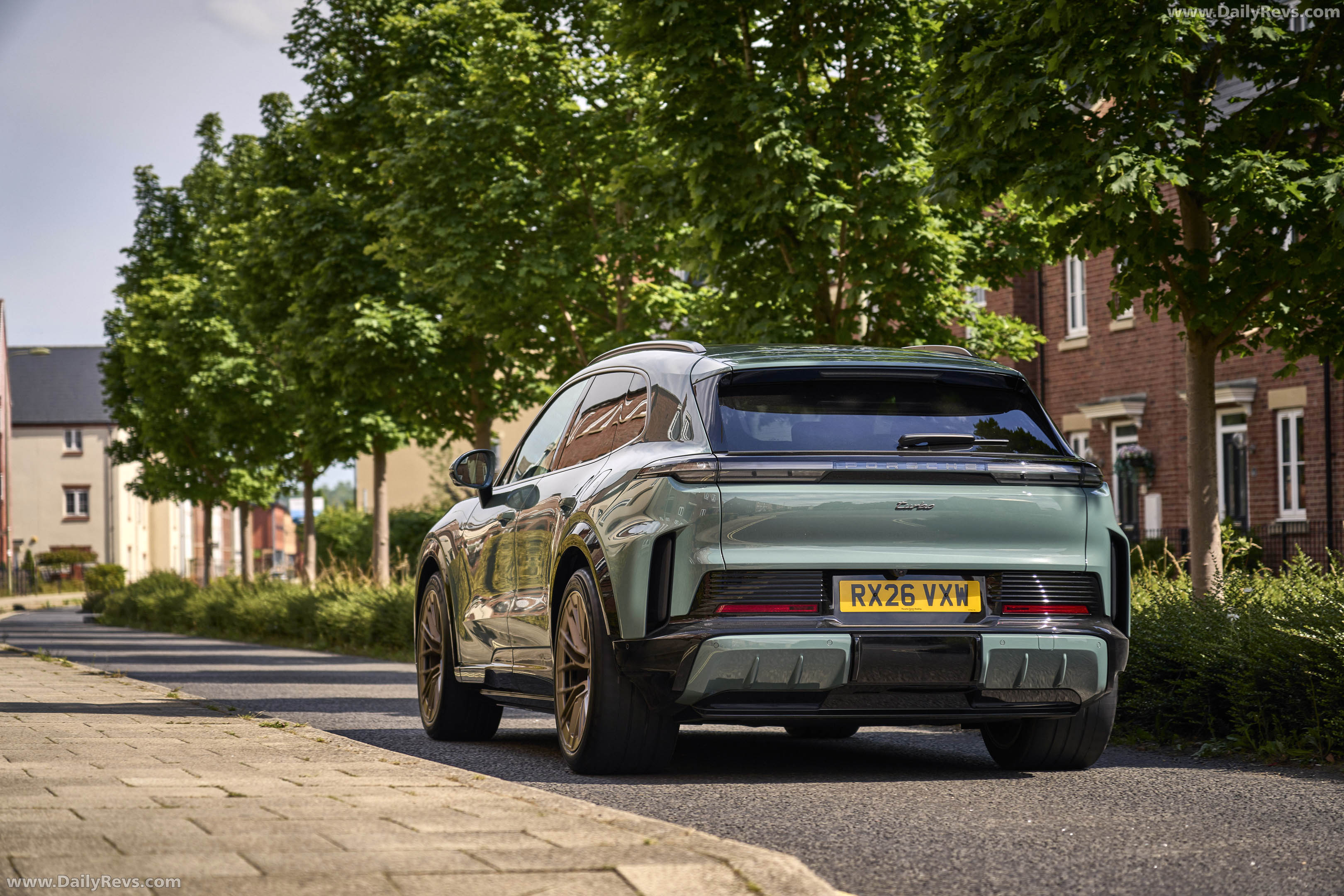 2027 Porsche Cayenne Turbo Electric E4 UK Version Rear View