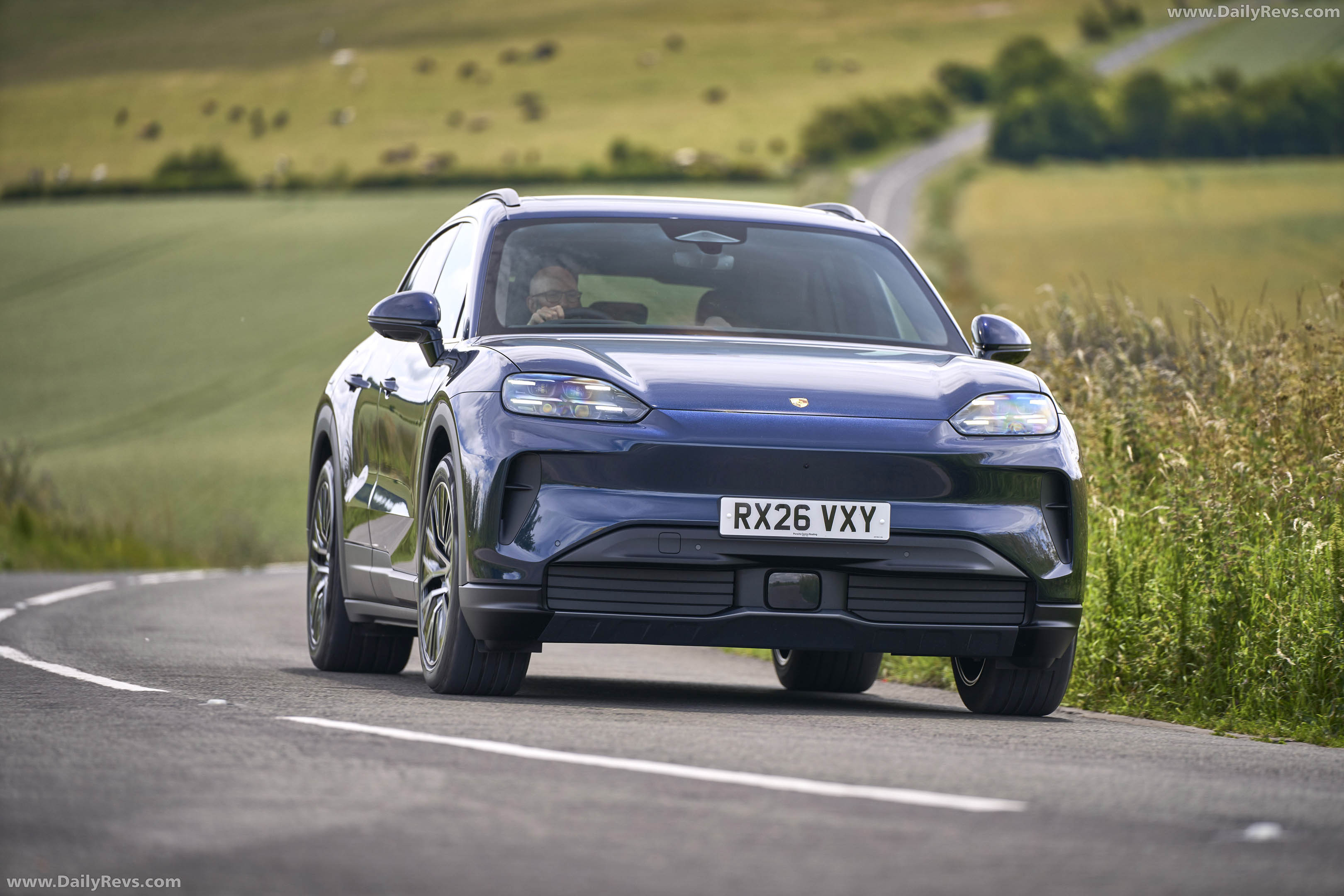 2027 Porsche Cayenne Electric E4 UK Version Front View