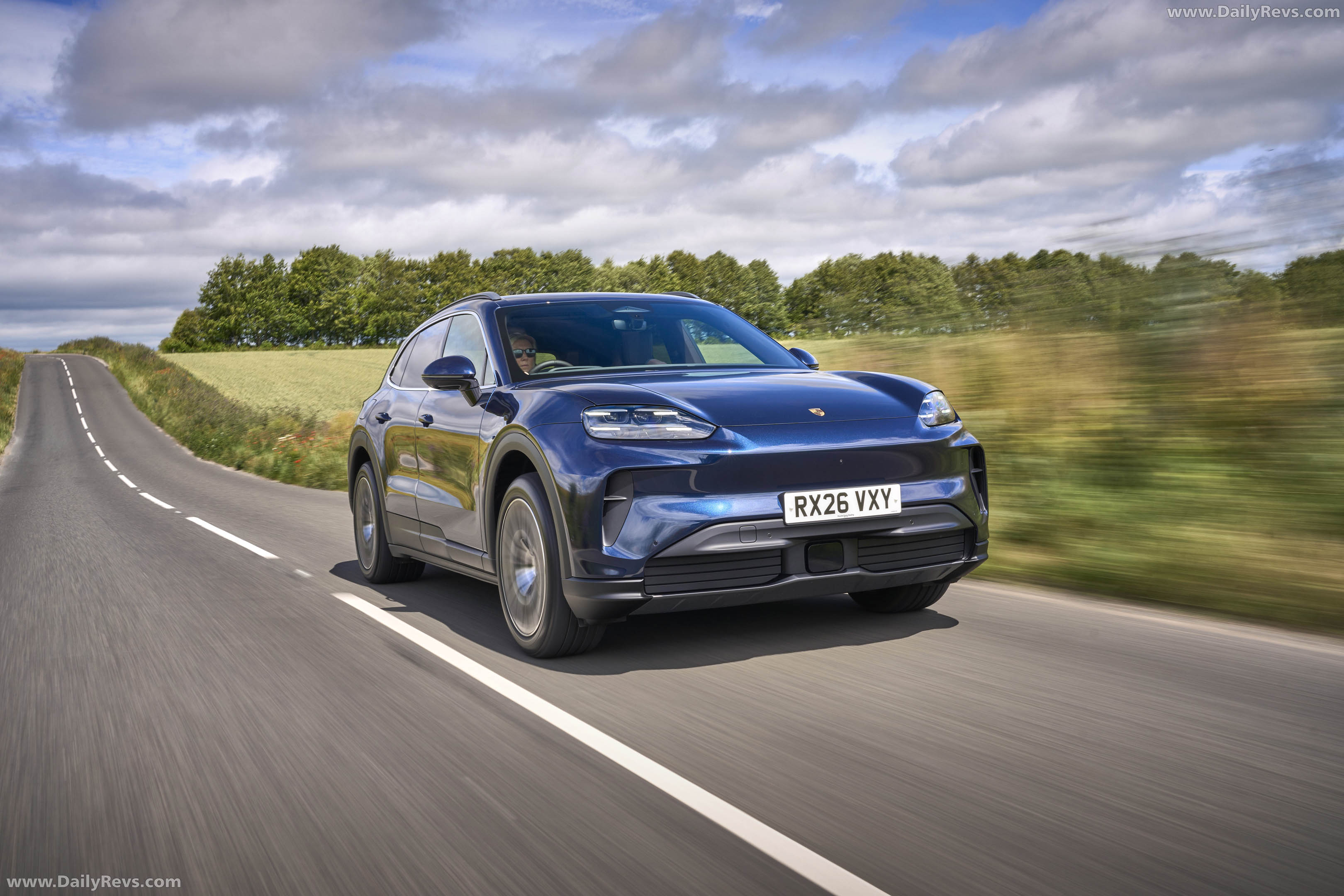 2027 Porsche Cayenne Electric E4 UK Version Front View